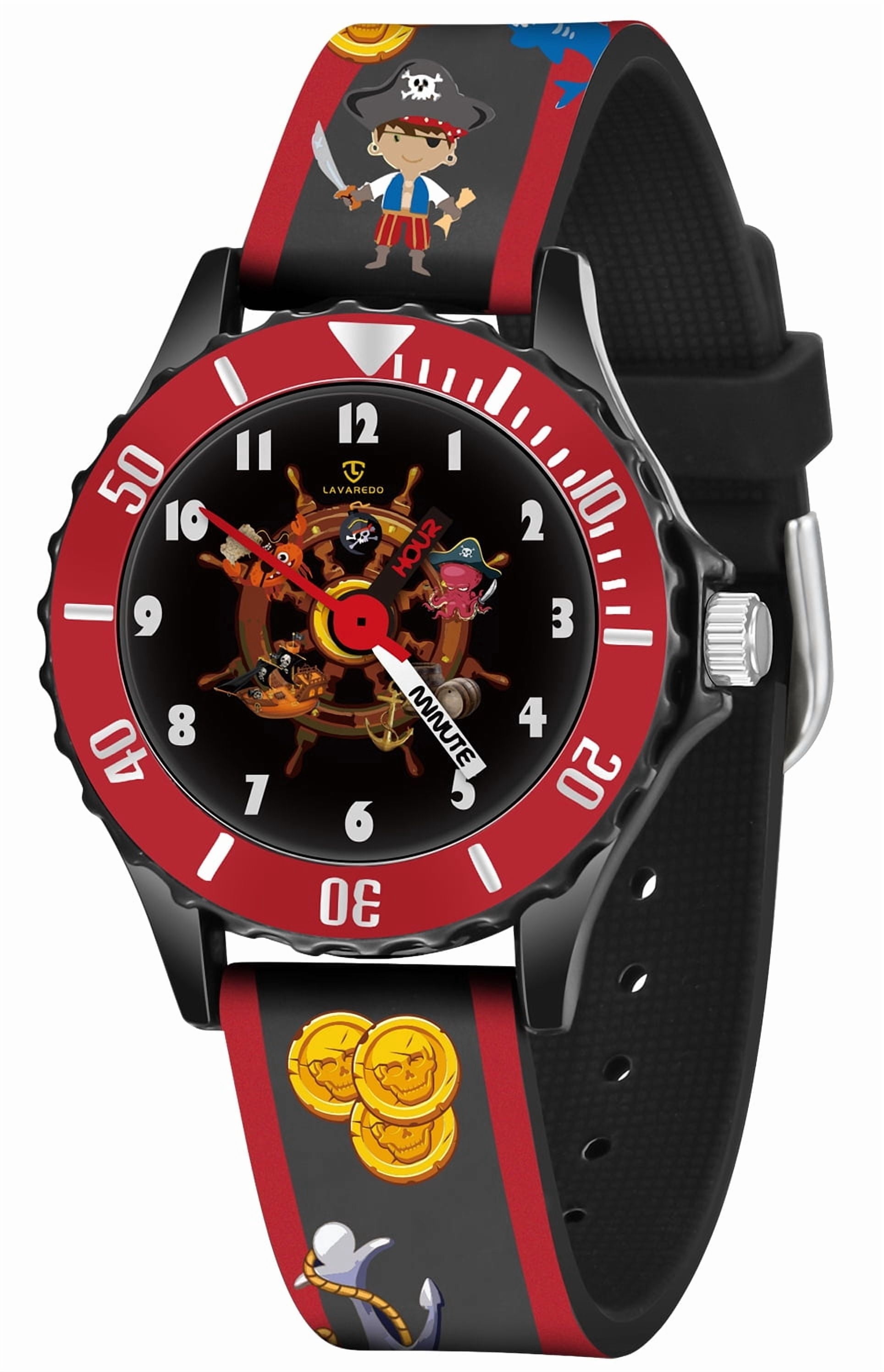 Cartoon Analog Watch for Age 4-12 Learning Time Watches with Silicone ...
