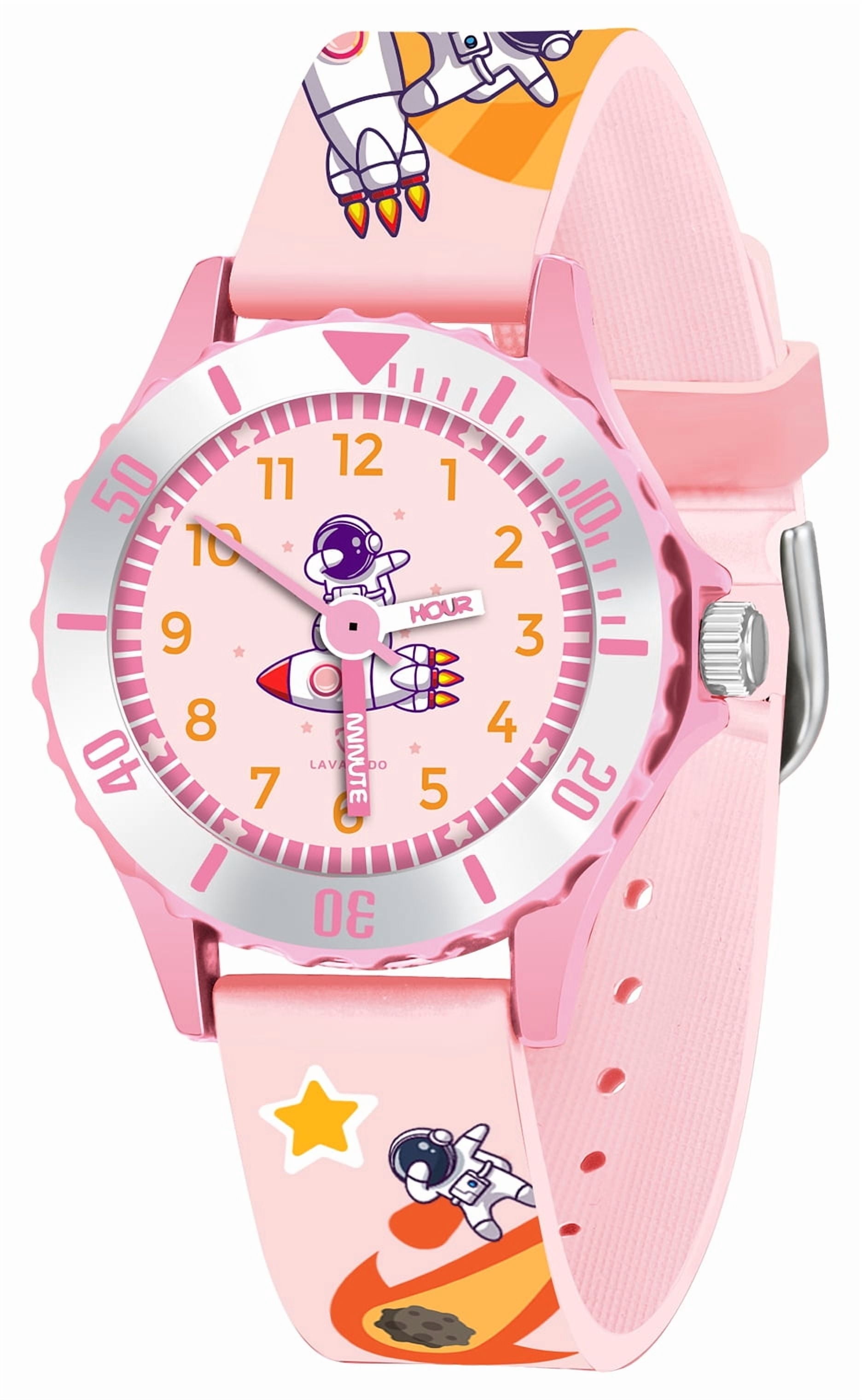 Cartoon Watch Analog Watch for Age 3-8 Learning Time Watches with ...