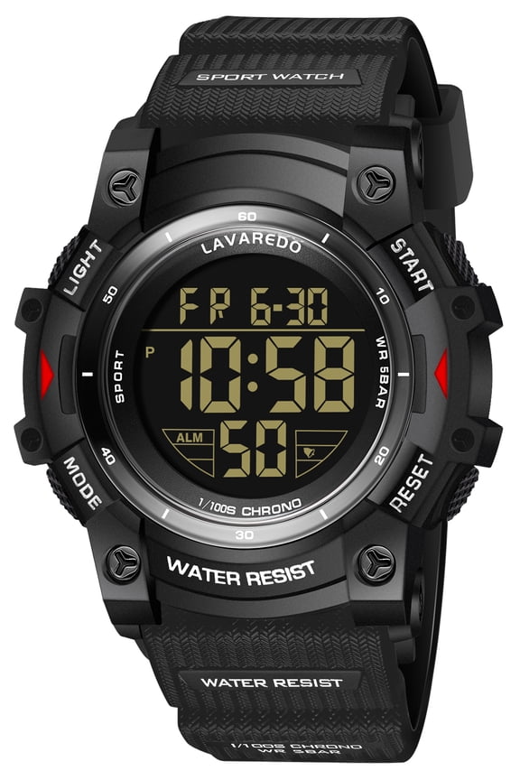 A ALPS Men’s Digital Analog Watches Military Sport Outdoor Wristwatch Waterproof Wristwatch Gift for Man Father's Day Gifts