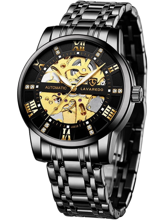 A ALPS Watches for man Automatic Mechanical Watches self Winding Man Watch with Stainless Steel Strap Business Watches Gift for Men