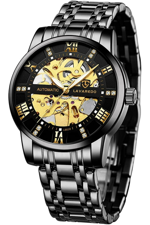 A ALPS Watches for man Automatic Mechanical Watches self Winding Man Watch with Stainless Steel Strap Business Watches Gift for Men