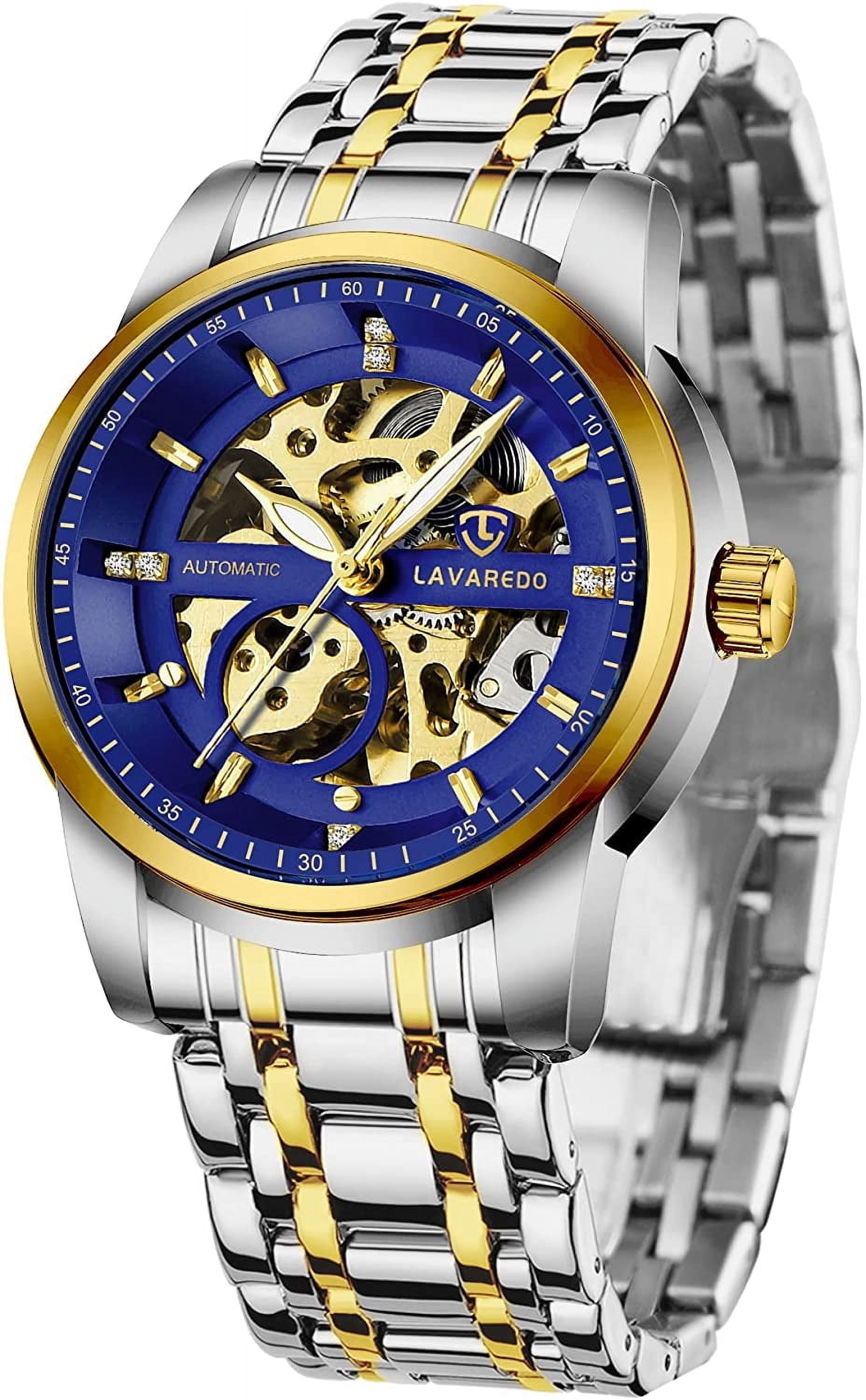 A ALPS Watches for man Automatic Mechanical Watches self Winding Man Watch with Stainless Steel Strap Business Watches Gift for Men
