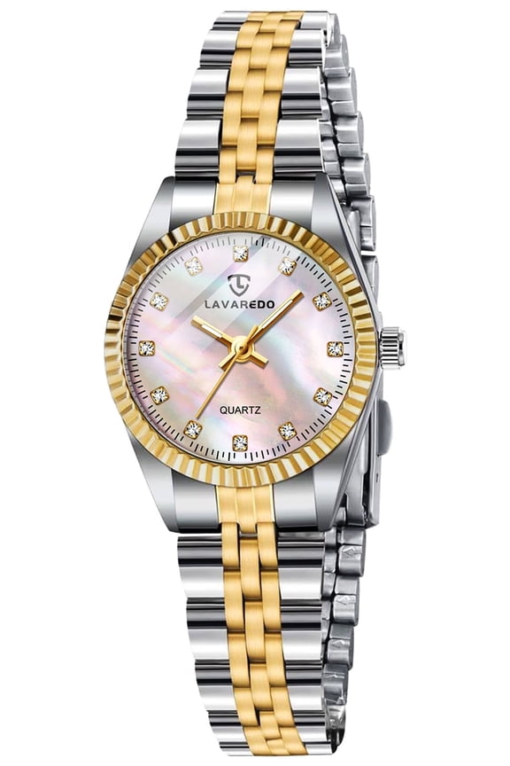 Watches for Woman Classic Quartz Wrist Watch with Stainless Steel Watchband Waterproof Lady Wristwatch Mother's Day Gifts for Woman
