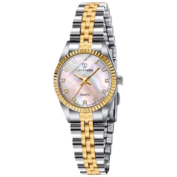 Watches for Woman Classic Quartz Wrist Watch with Stainless Steel Watchband Waterproof Lady Wristwatch Mother's Day Gifts for Woman