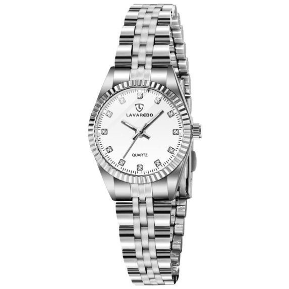 Watches for Woman Classic Quartz Wrist Watch with Stainless Steel Watchband Waterproof Lady Wristwatch Mother's Day Gifts for Woman