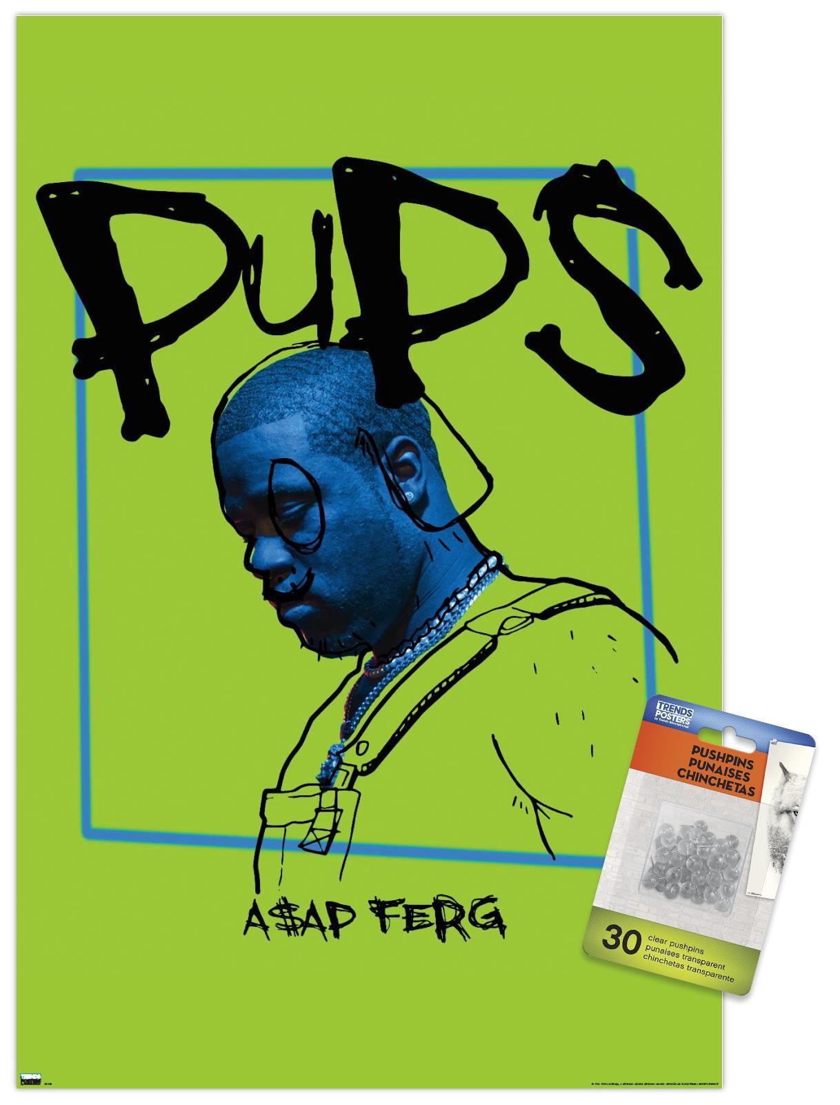 A$AP Ferg - Pups 14.72 in x 22.37 in Poster, by Trends International