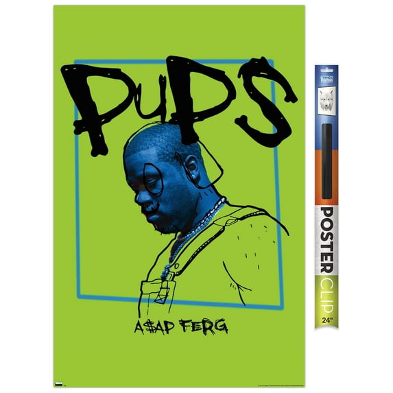 A$AP Ferg - Pups 22.375" x 34" Poster, by Trends International