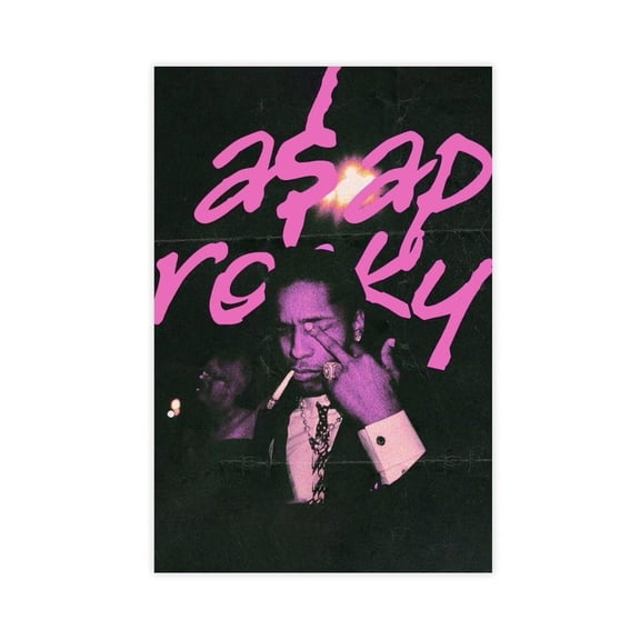 A$AP Poster Rocky RAP HD Print Music Canvas Posters for Room Aesthetic Wall Art Bedroom Decor