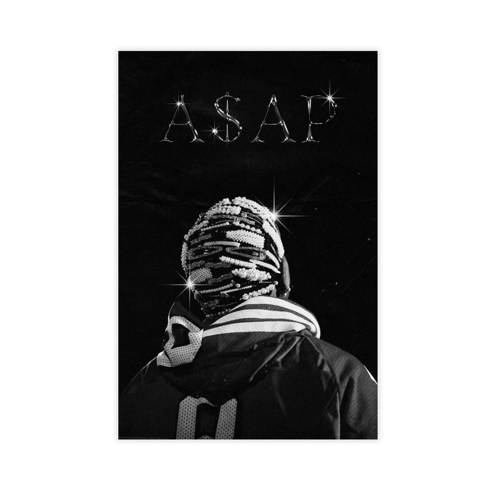A$AP Poster Rocky RAP HD Print Music Canvas Posters for Room Aesthetic ...