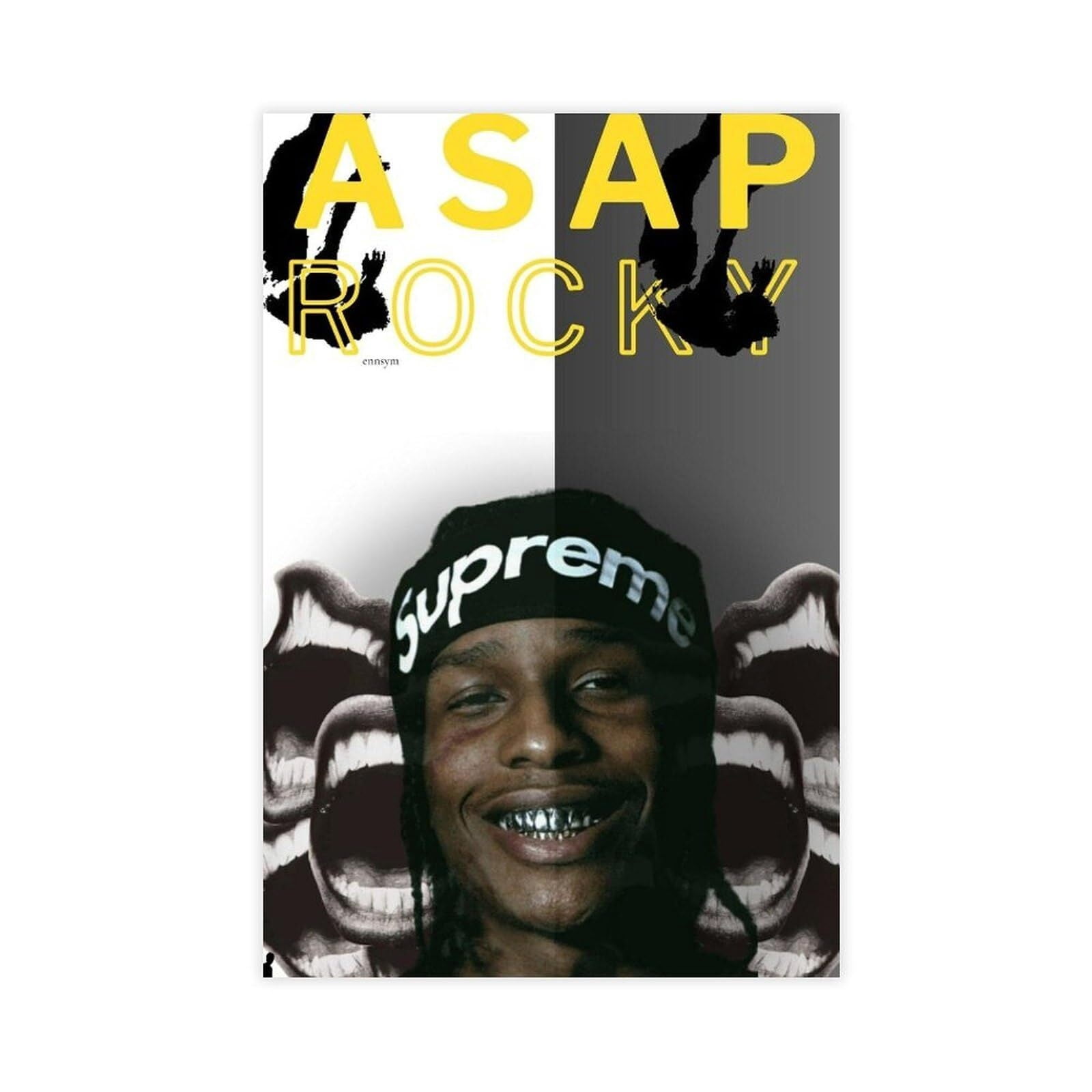 A$AP Poster Rocky RAP HD Print Music Canvas Posters for Room Aesthetic ...