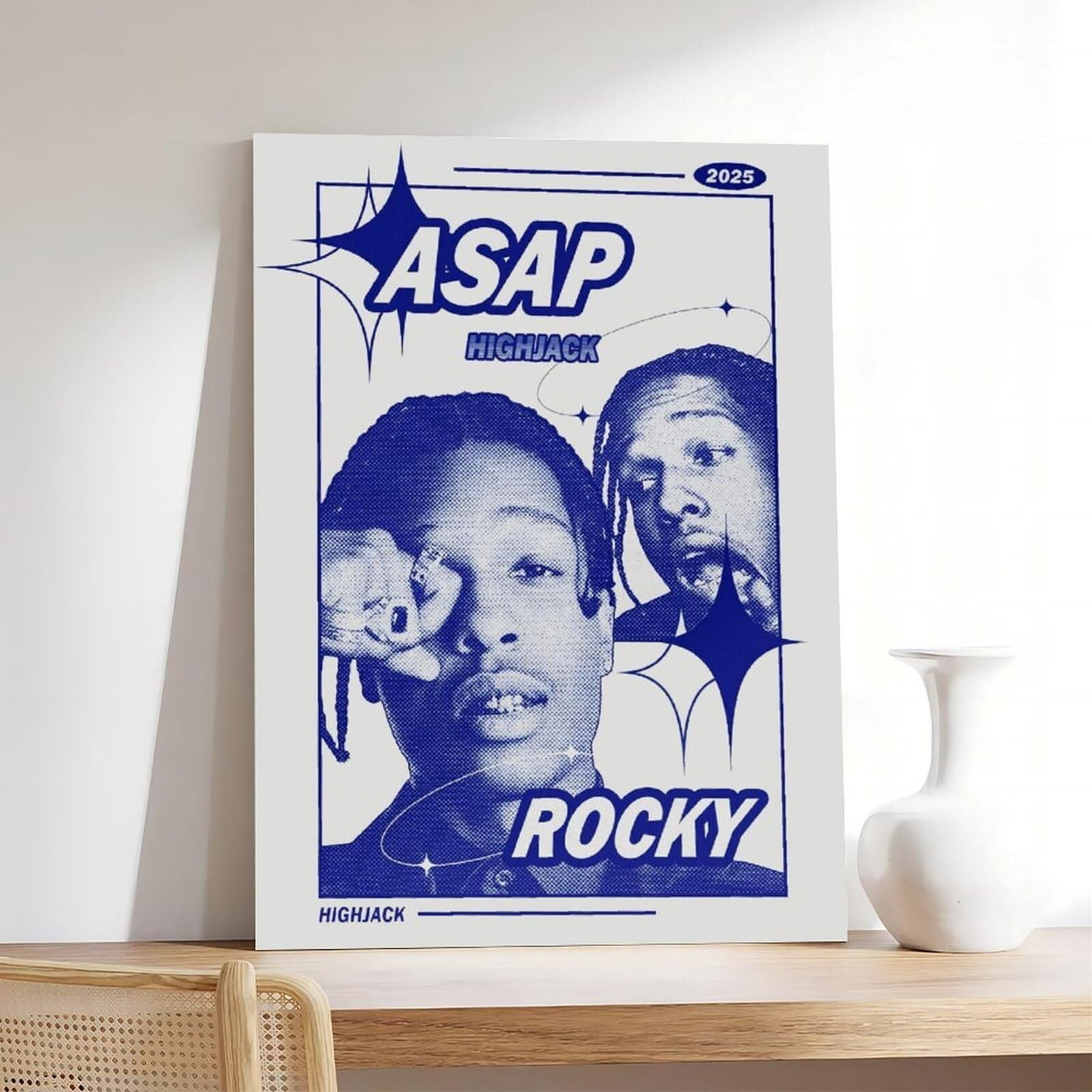 A$AP Poster Rocky RAP HD Print Music Canvas Posters for Room Aesthetic ...
