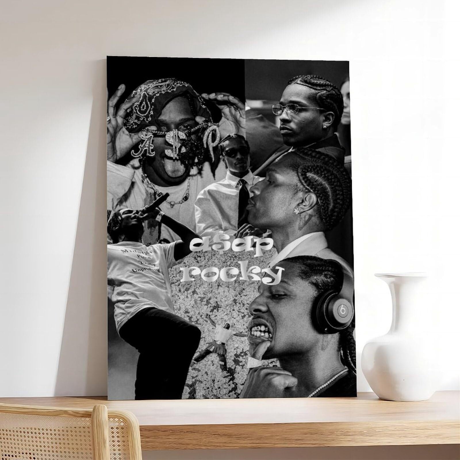A$AP Poster Rocky RAP HD Print Music Canvas Posters for Room Aesthetic ...