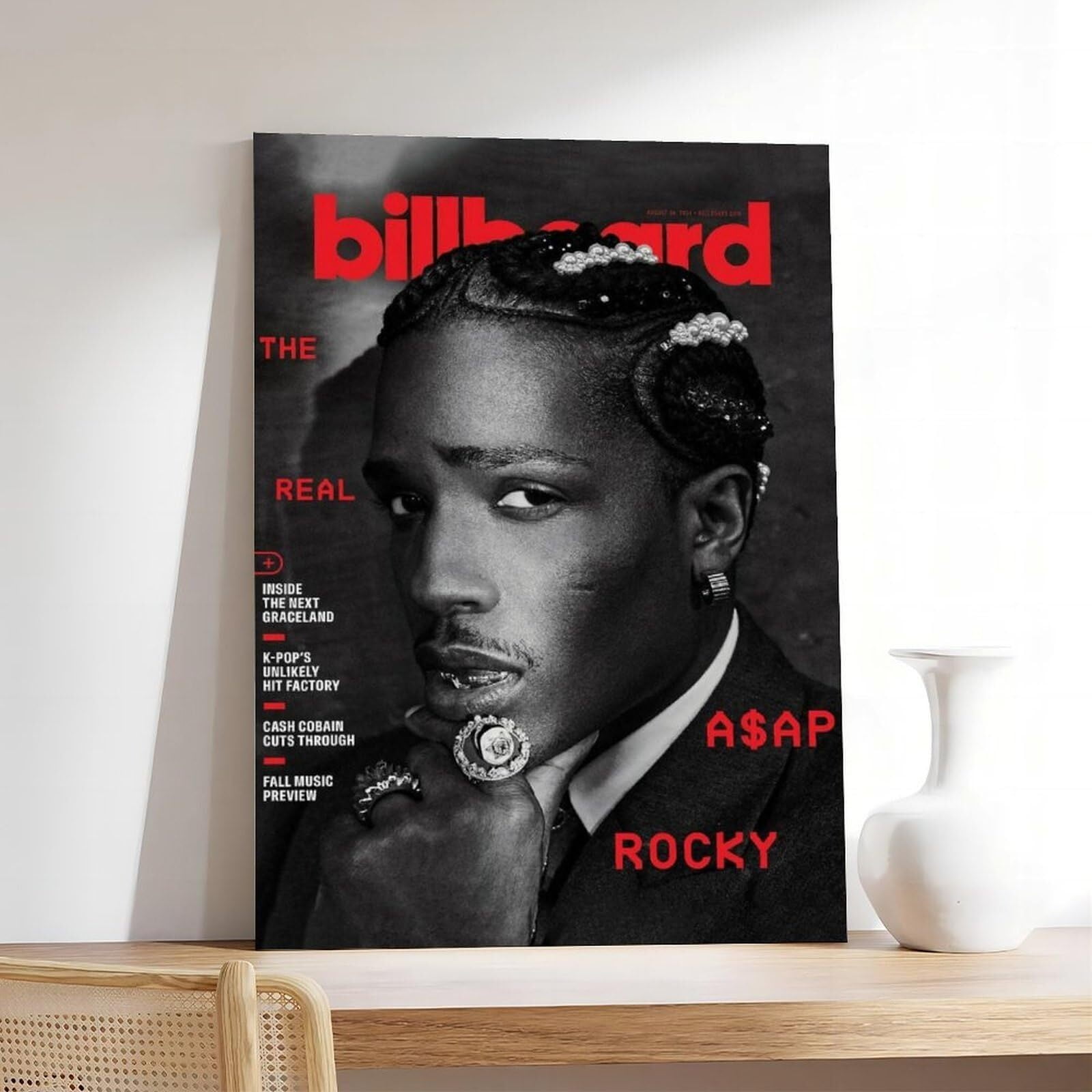 A$AP Poster Rocky RAP HD Print Music Canvas Posters for Room Aesthetic ...