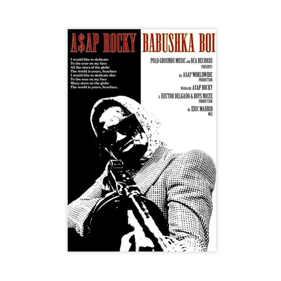 A$AP Poster Rocky RAP HD Print Music Canvas Posters for Room Aesthetic Wall Art Bedroom Decor
