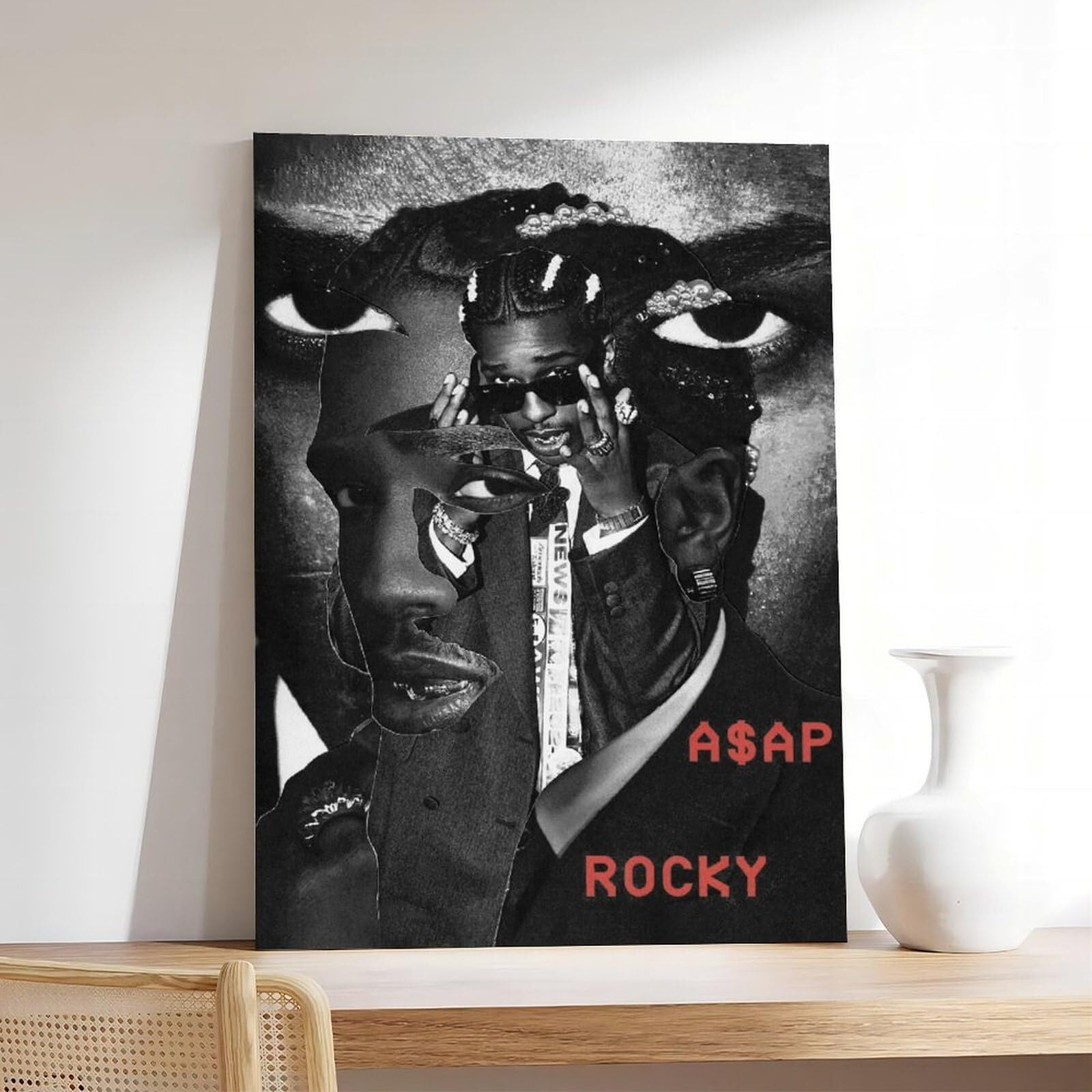 A$AP Poster Rocky RAP HD Print Music Canvas Posters for Room Aesthetic ...