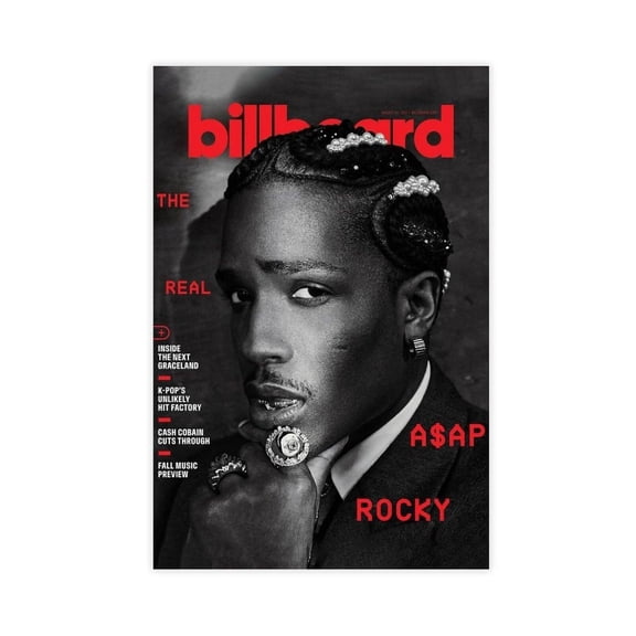 A$AP Poster Rocky RAP HD Print Music Canvas Posters for Room Aesthetic Wall Art Bedroom Decor