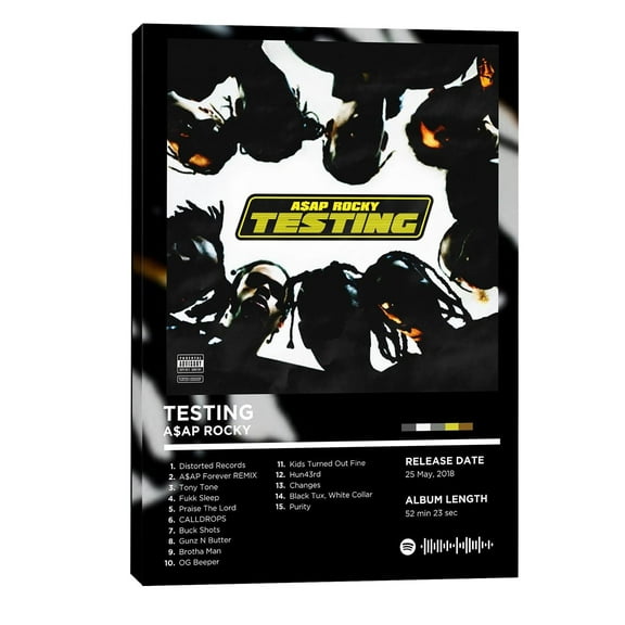 A$AP ROCKY Album Cover Poster, Rapper Posters, Hip Hop Poster, Album Cover Print Wall Art, Sunshine, Thankyou