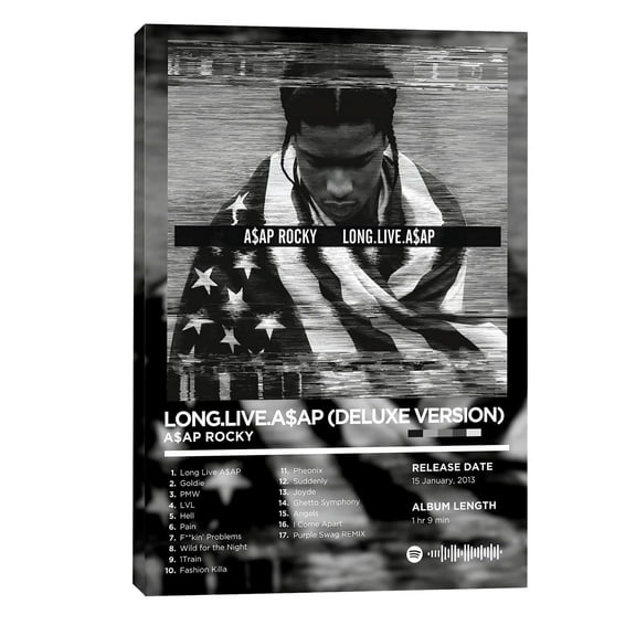 A$AP ROCKY Album Cover Poster, Rapper Posters, Hip Hop Poster, Album Cover Print Wall Art, Sunshine, Thankyou