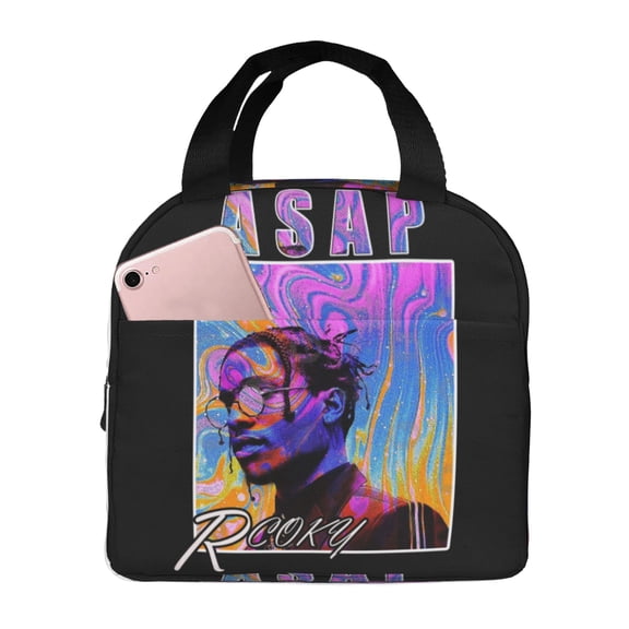 A$AP Rocky Lunch Bag Lunch Bag Tote Bag Insulated Lunch Box Picnic Beach Fishing Work