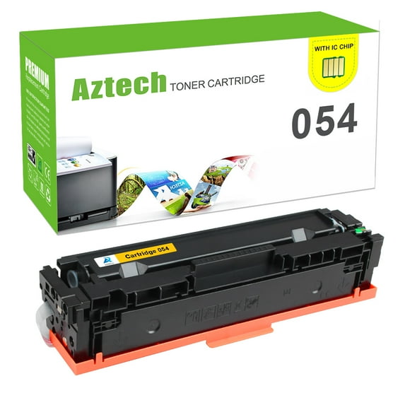 A AZTECH 1-Pack Compatible Toner Cartridge for Canon 054 Work with imageCLASS MF644CDW MF642CDW LBP622CDW MF641CW MF641CWPrinter Ink (Yellow)