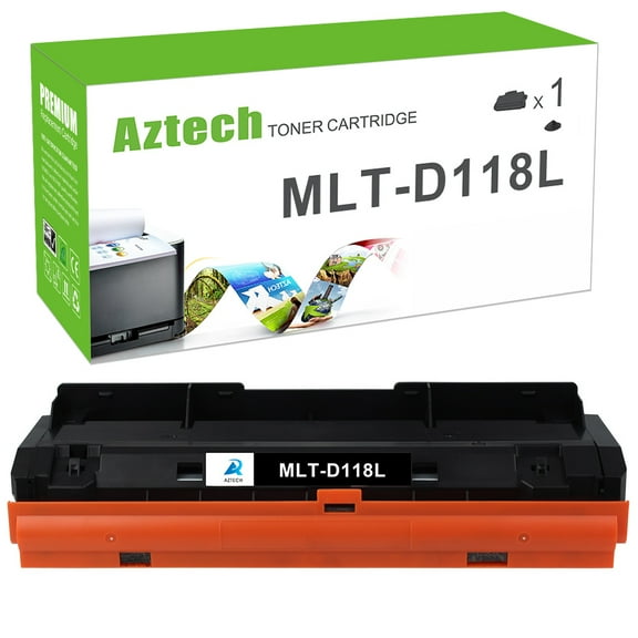 A AZTECH 1-Pack Compatible Toner for Samsung MLT-D118L M3015DW M3065FW (Black)