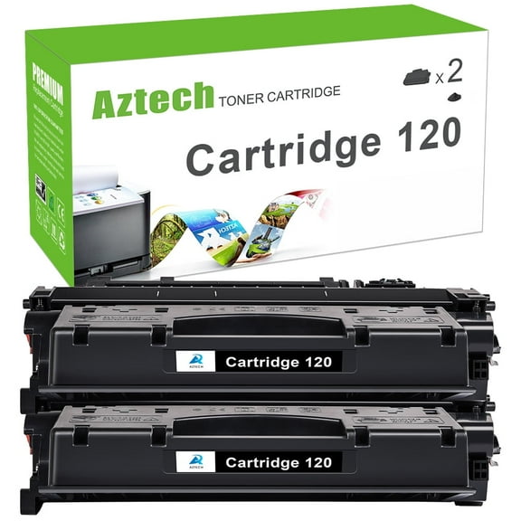 2-Pack 120 Toner Cartridge Compatible for Canon 120 CRG-120 CRG 120 ImageCLASS D1120 D1320 D1150 D1500 D1520 D1350 D1370 D1100 D1180 MF6680D Satera MF417dw Printer Ink (Black)