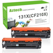 A AZTECH 2-Pack Compatible Toner Cartridge Replacement for HP 131X CF210X 131A Laserjet Pro 200 Color MFP M276nw M251nw M276n M251n (Black)