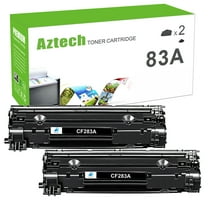 A AZTECH 2-Pack Compatible Toner Cartridge for HP CF283A 83A Laserjet Pro MFP M125nw M201dw M225dw M201n M125a M127fn M127fw Printer Ink (Black)