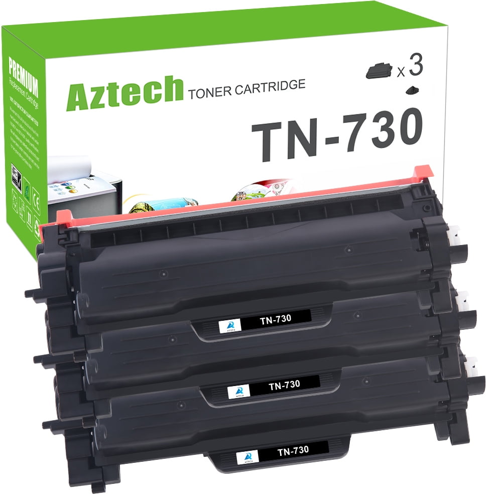 A AZTECH TN730 TN760 Toner Cartridge Replacement Compatible for Brother