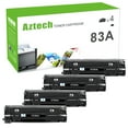 thumbnail image 1 of A AZTECH Toner Cartridge Compatible for HP 83A CF283A Laserjet Laserjet Pro 1010 1012 1018 1020 1022 1022n 3015 3030 3050 3052 3055 M1319F Printer Ink (4 Pack Black), 1 of 9