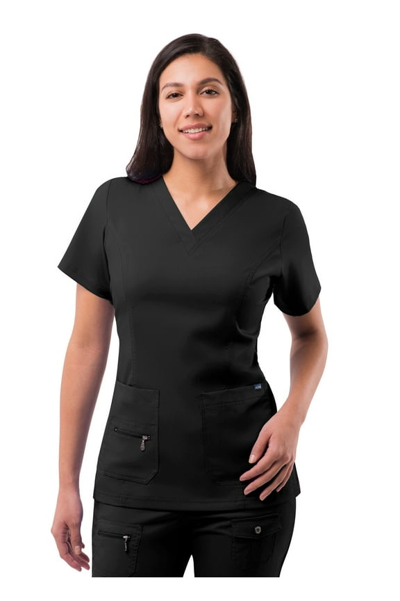 A Adar V-Neck Short Sleeve Scrub Top, (Women's)