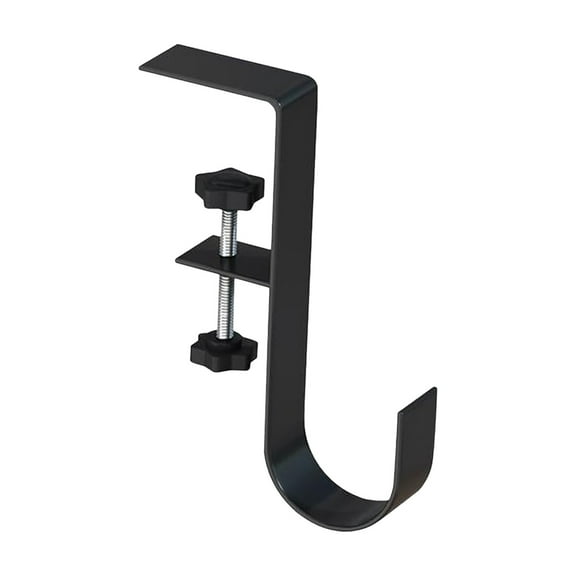 A Adjustable Heavy Duty Brick Hanger Hook, 0.6 To 2.4 Inch Grip For Walls, Masonry, And Tile, Black Finish, Strong Hold For Decor And Tools
