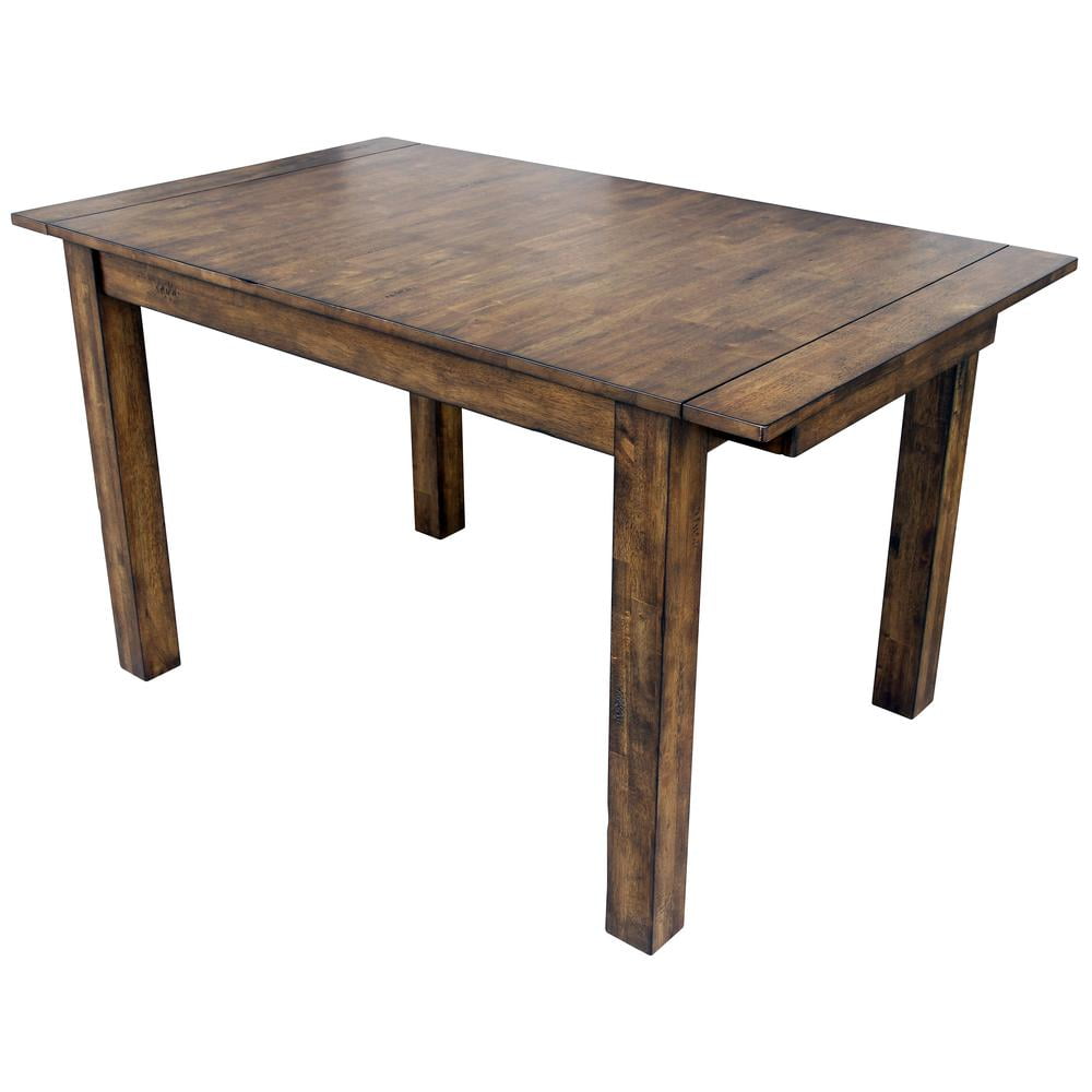 Rustic Whiskey 100" Reclaimed Wood Extendable Dining Table