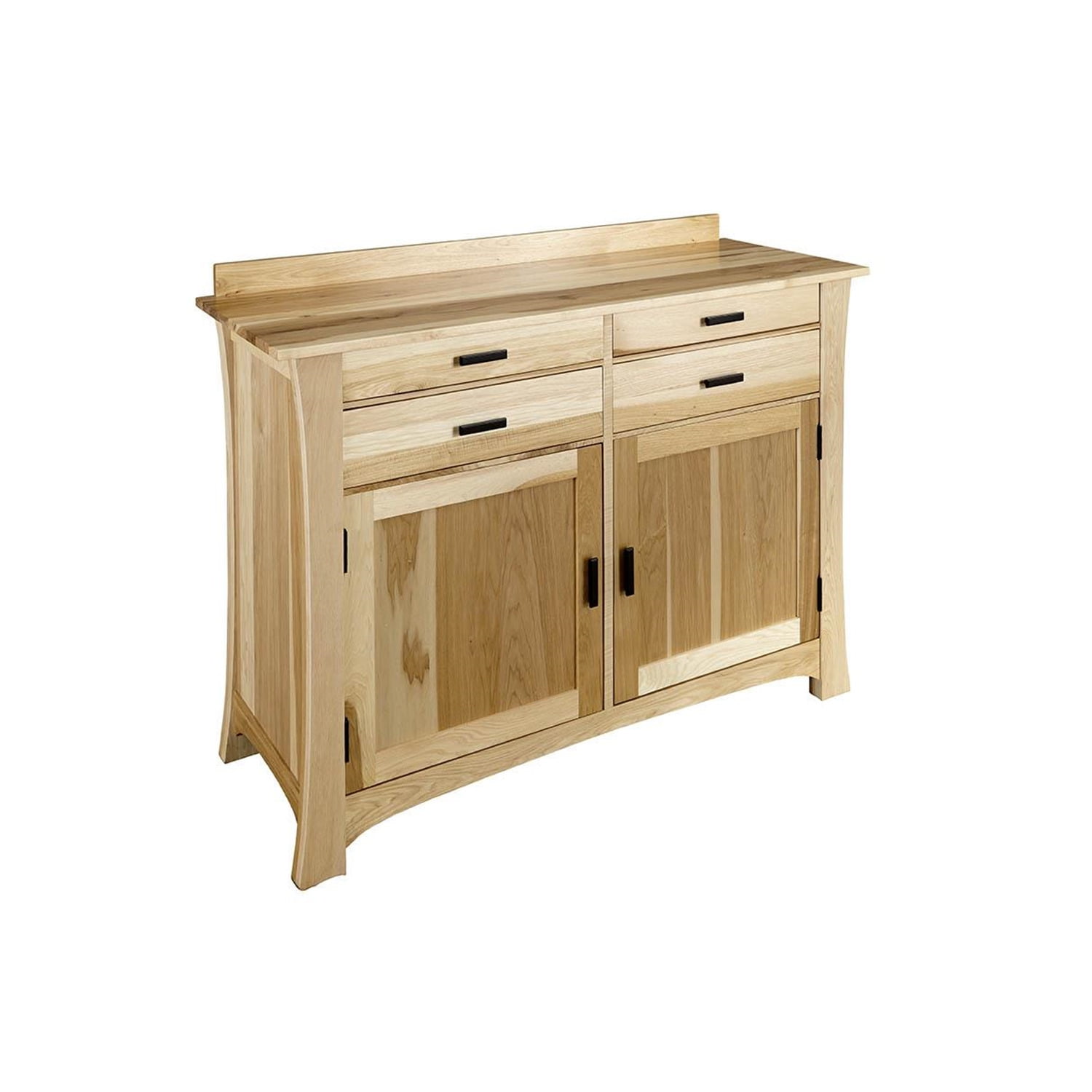 Cattail Bungalow 56'' Solid Hickory Sideboard in Natural Brown