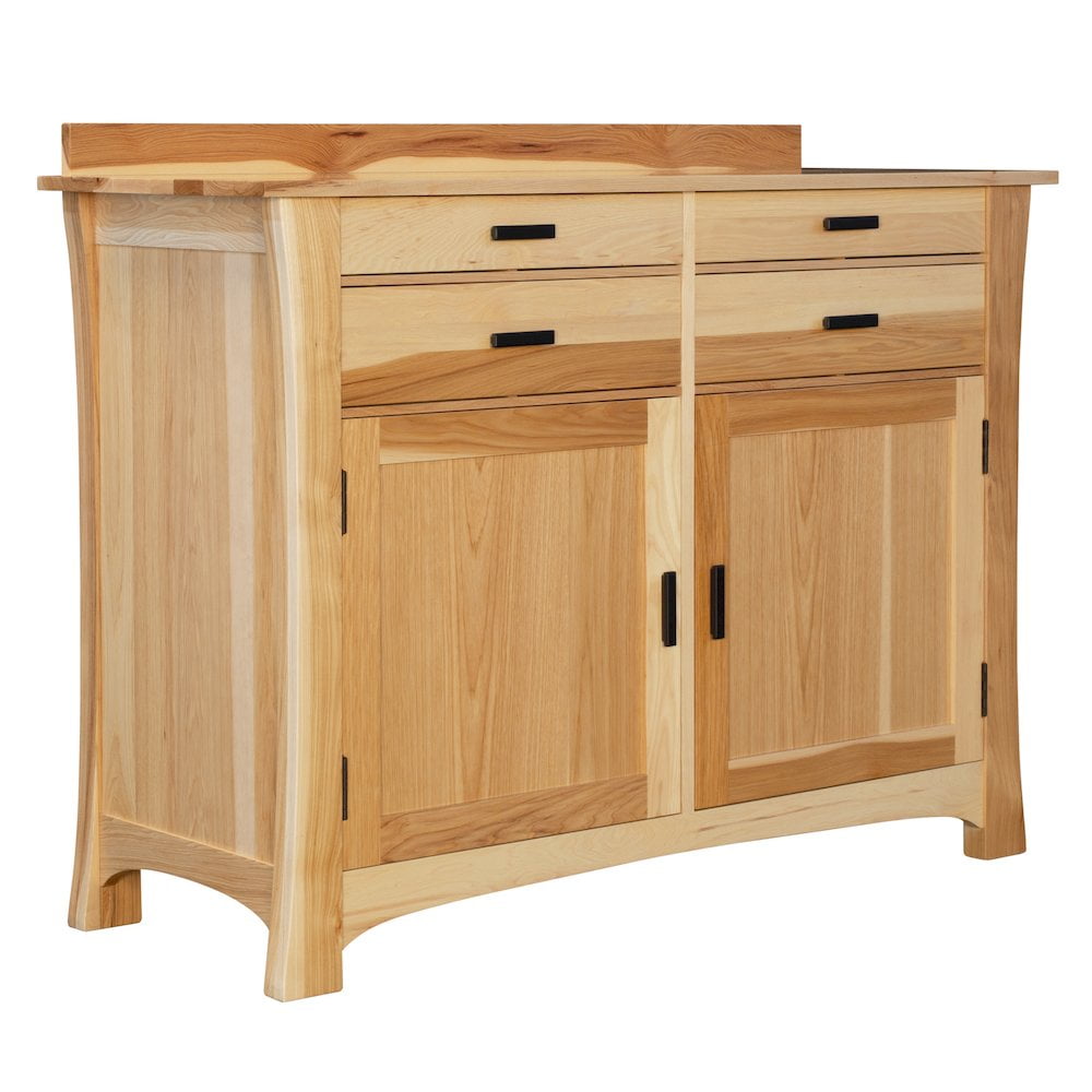 Cattail Bungalow 56'' Solid Hickory Sideboard in Natural Brown