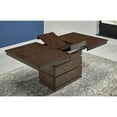 thumbnail image 1 of A-America Chesney Solid Wood Extendable Storage Dining Table in Falcon Brown, 1 of 3