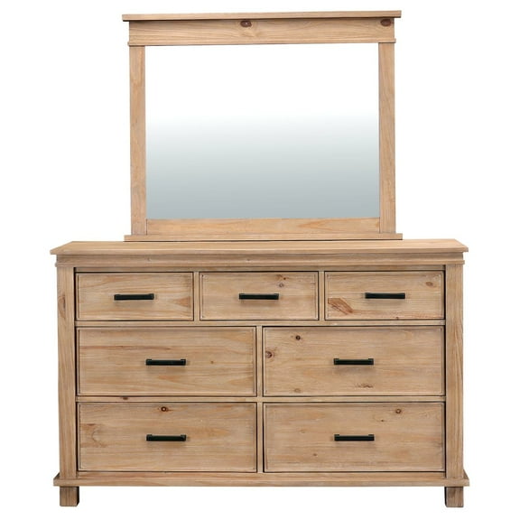 A-America Glacier Point Dresser & Mirror, Golden Java Finish