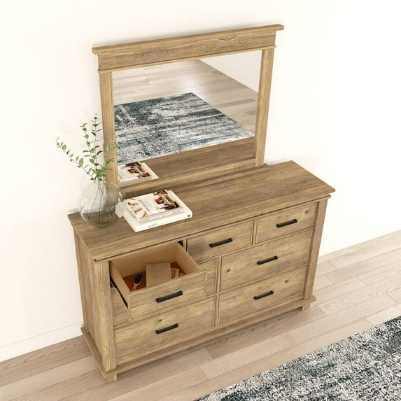 A-America Glacier Point Mirror, Golden Java Finish