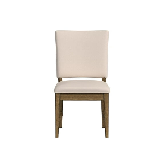 A-America Leucadia Ladderback Side Chair with Upholstered Seat (2 pack), Toasted Java