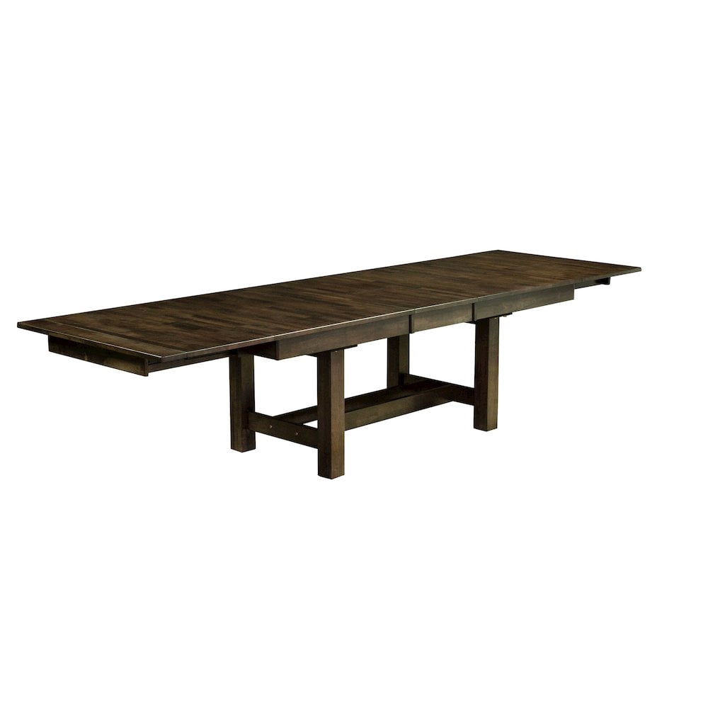 A-America Mariposa 132-in. Dining Room Wood Kitchen Trestle Table, Long ...