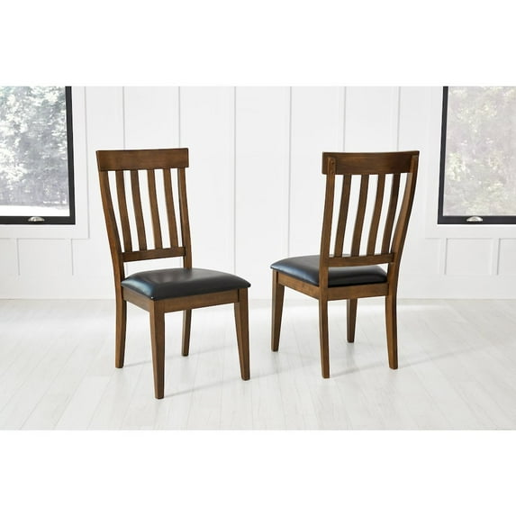 A-America Mariposa Slatback Dining Side Chair in Whiskey (Set of 2)