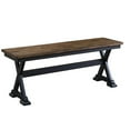 thumbnail image 1 of A-America Stone Creek Transitional Solid Wood Dining Bench in Chickory and Black, 1 of 6