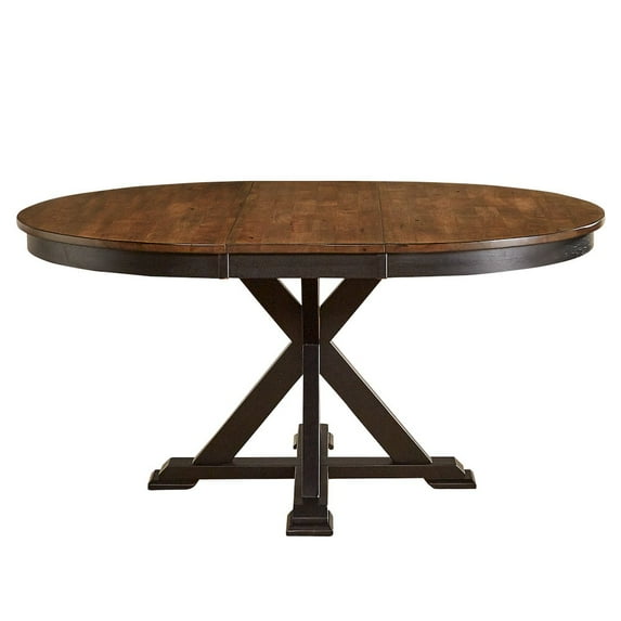 A-America Stormy Ridge 48" - 63" Oval Extending Dining Table with (1) 15" Table Leaf
