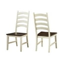 thumbnail image 1 of A-America Toluca Ladderback Dining Side Chair in Chalk and Cocoa (Set of 2), 1 of 2