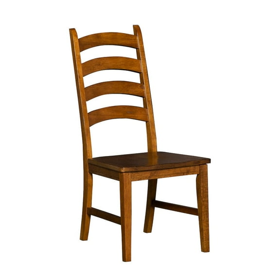 A-America Toluca Ladderback Side Chair, Rustic Amber