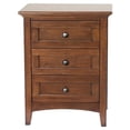 thumbnail image 1 of A-America Westlake 3 Drawer Transitional Solid Wood Nightstand in Cherry Brown, 1 of 6