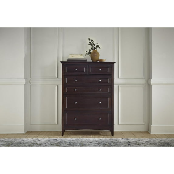 A-America Westlake 6 Drawer Chest in Dark Mahogany