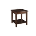 thumbnail image 1 of A-America Westlake Solid Wood End Table with Bottom Shelf in Cherry Brown, 1 of 5