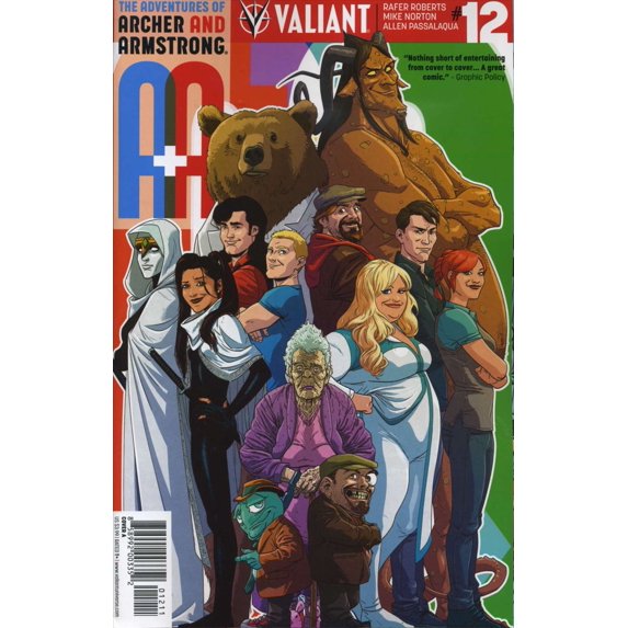 A And A: The Adventures of Archer And Armstrong #12A VF ; Valiant Comic Book