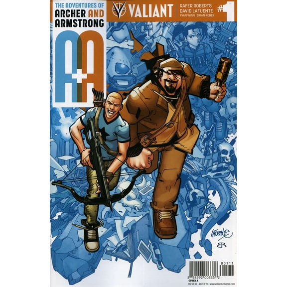 A And A: The Adventures of Archer And Armstrong #1A VF ; Valiant Comic Book